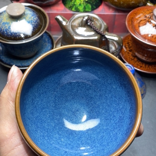 用***4茶盏建盏主人杯茶壶盖碗品茗杯