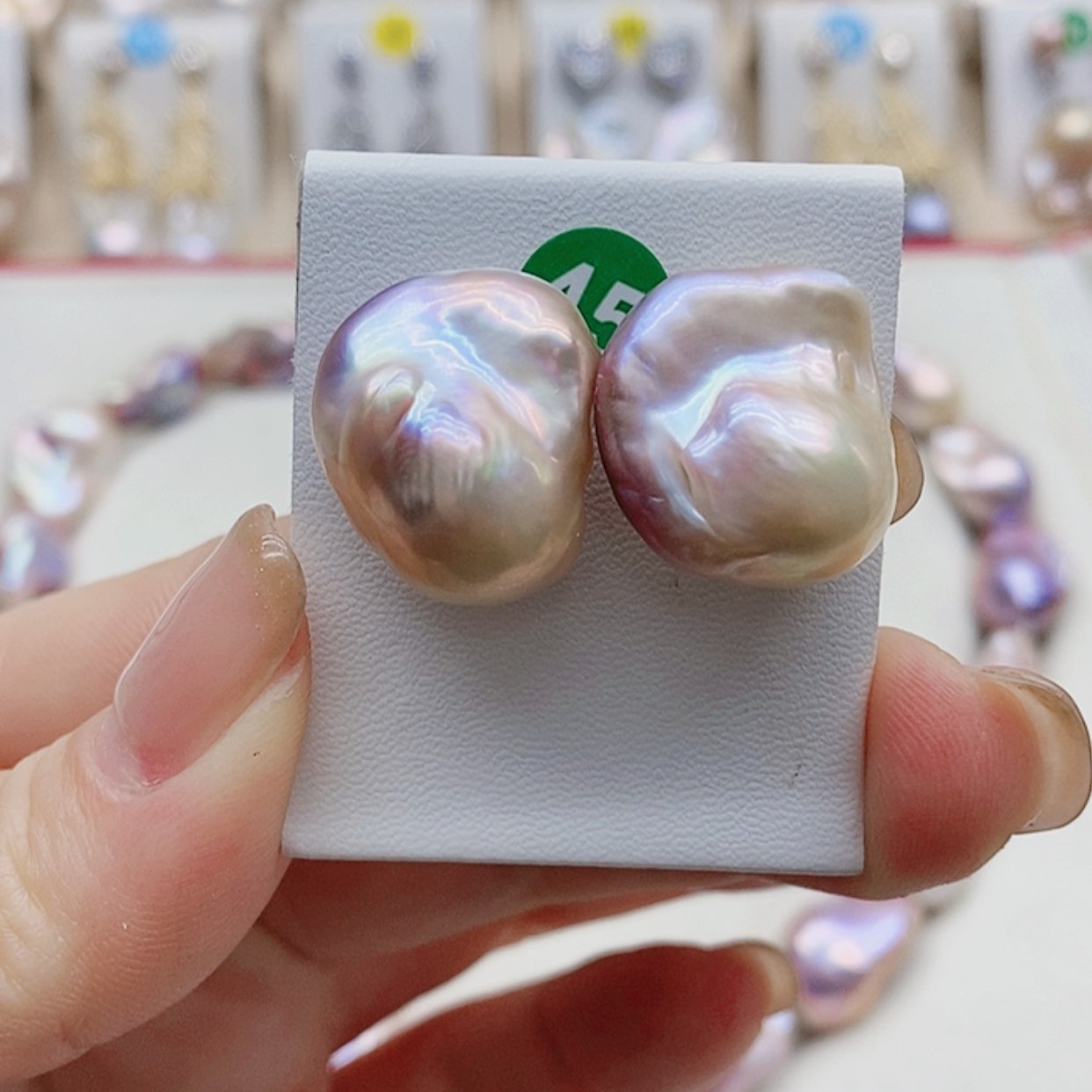 【闪购商品】淡水珍珠耳饰银S925镶嵌