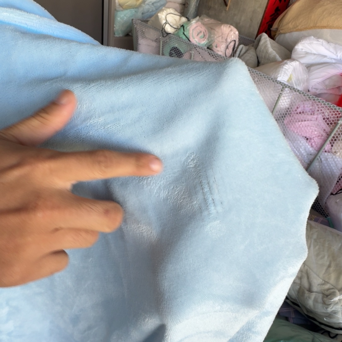 绵羊毛聚酯纤维一米五床笠绒微瑕