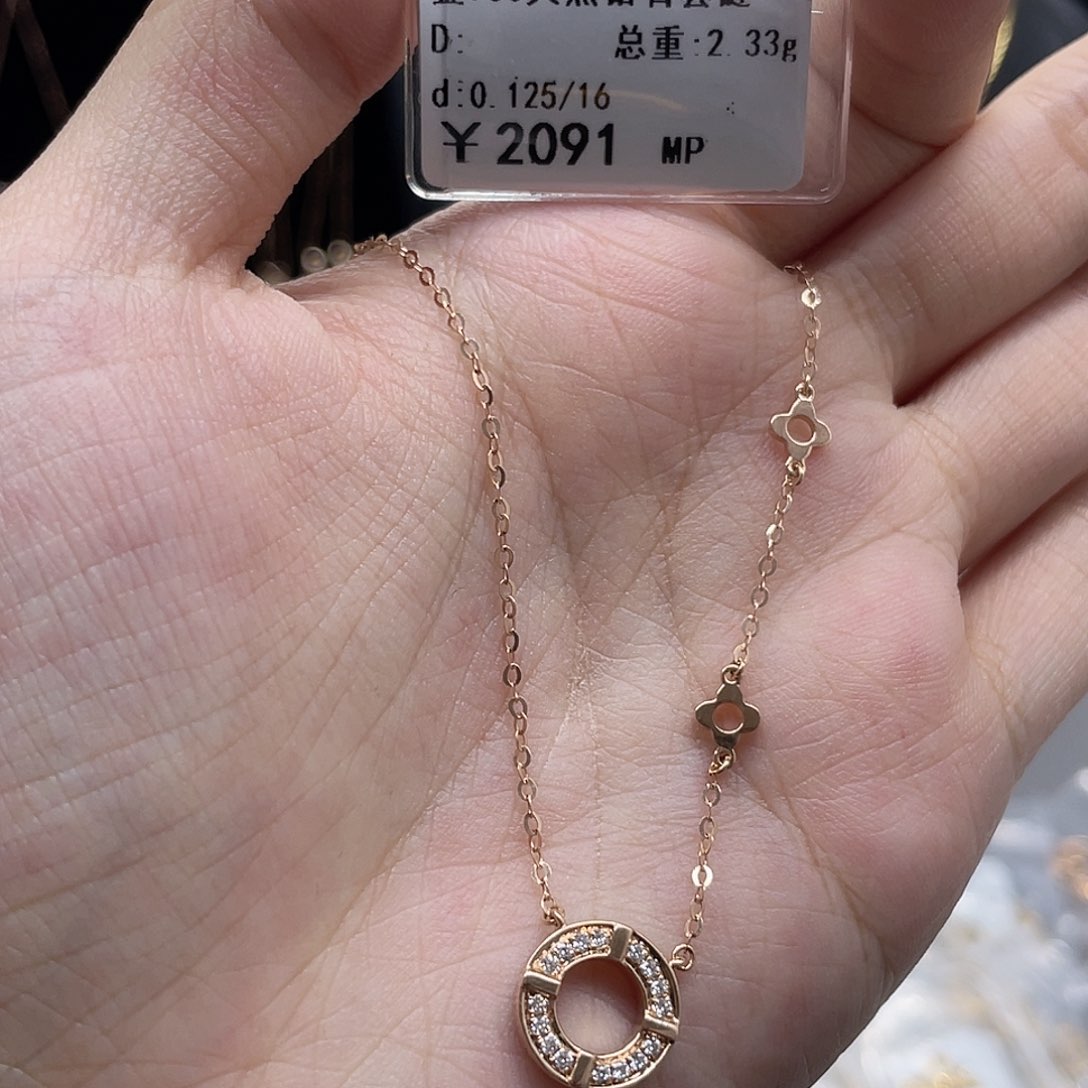 钻石套链18K金镶嵌188000