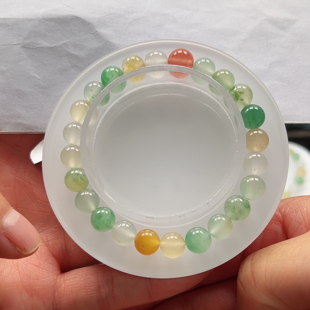 石英质玉手串未镶嵌手串7.5