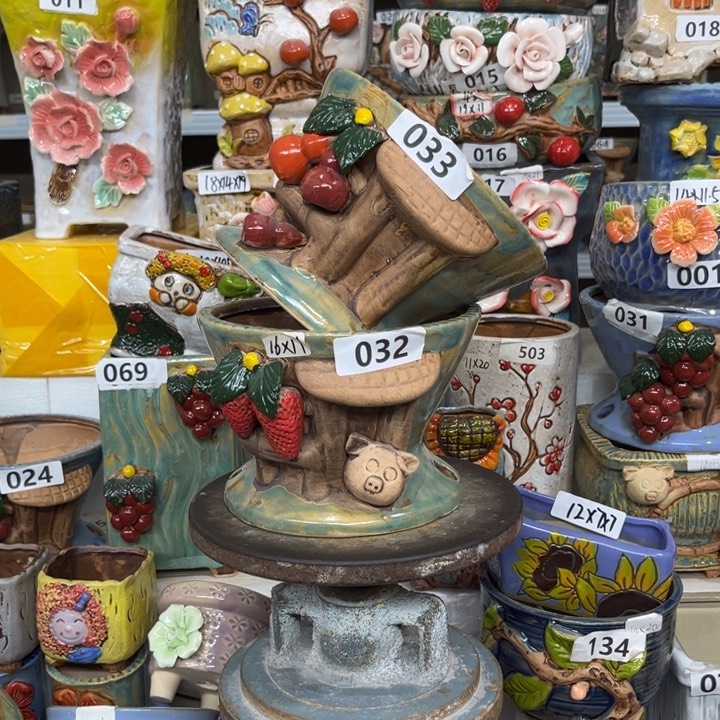 紫砂花盆粗陶材质多肉花盆