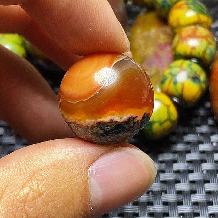 秋***风玛瑙/玉髓未镶嵌颈饰