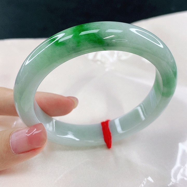 翡翠未镶嵌手镯圈59.5，13024