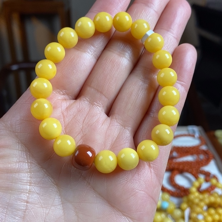 琥珀手链未镶嵌蜜蜡手串9