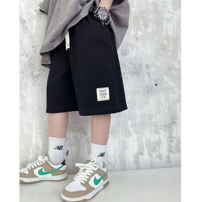 ZK-00226 黑 夏季 中裤 男童 休闲时尚裤子 儿童夏款l百搭薄款