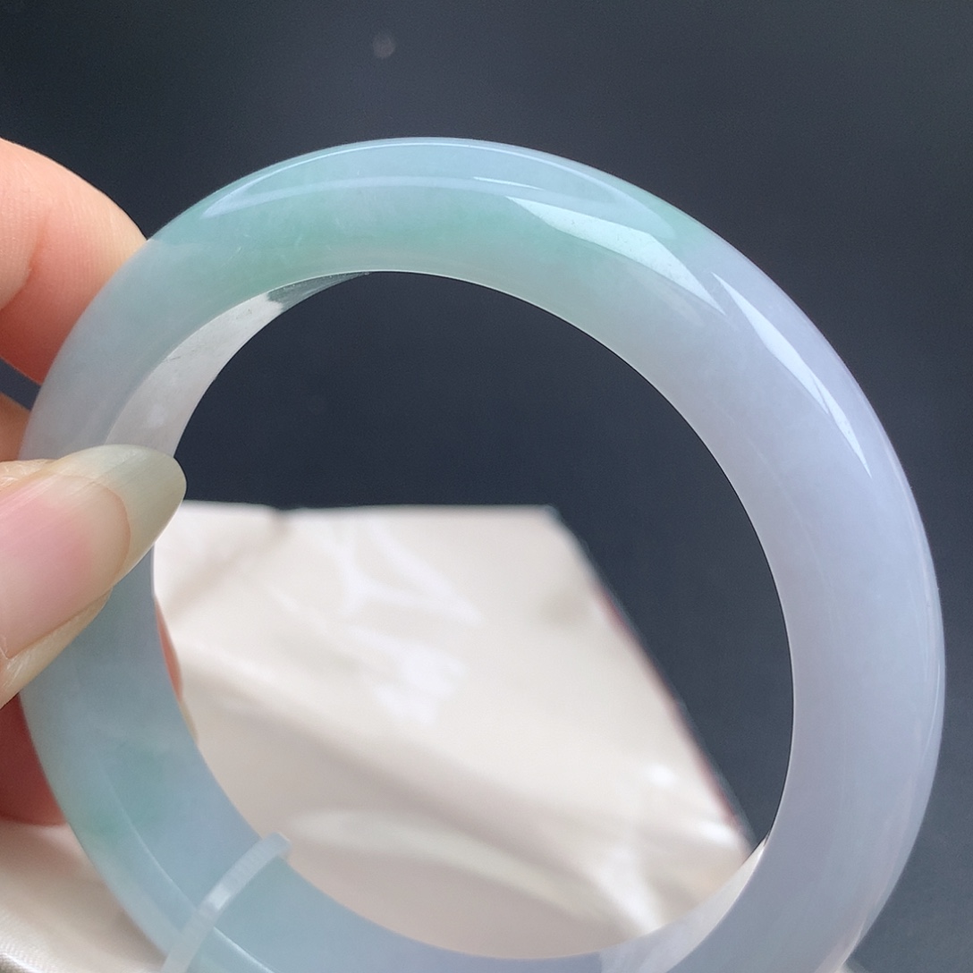 翡翠未镶嵌手镯58.8圈口