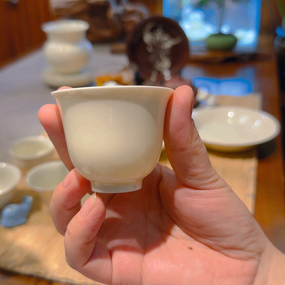 微澜定瓷 玉兰杯 薄胎 60cc