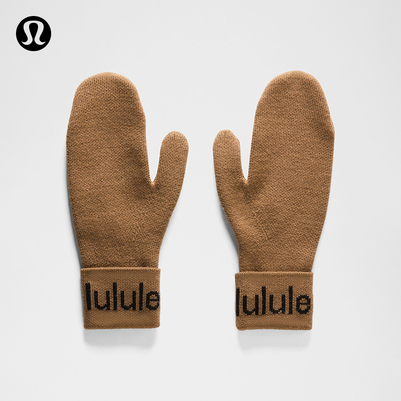 Wordmark 文字徽标羊毛连指手套丨lululemon丨LU9DDPS