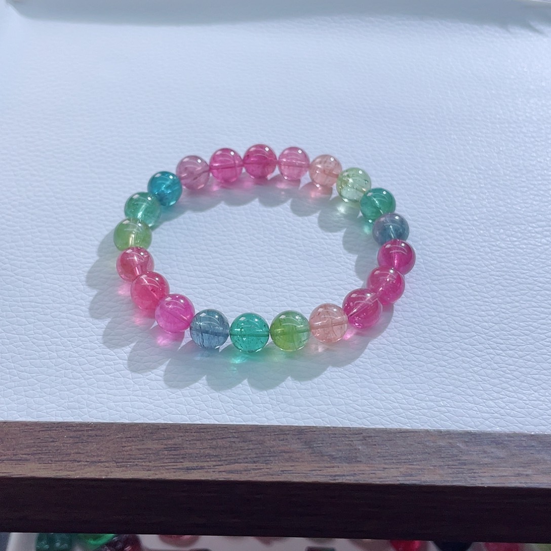 手链碧玺未镶嵌9.3mm左右