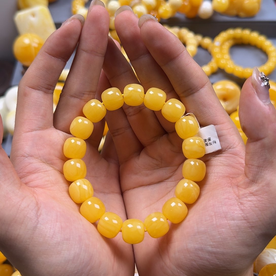 琥珀珠宝奇石未镶嵌同料老型13mm