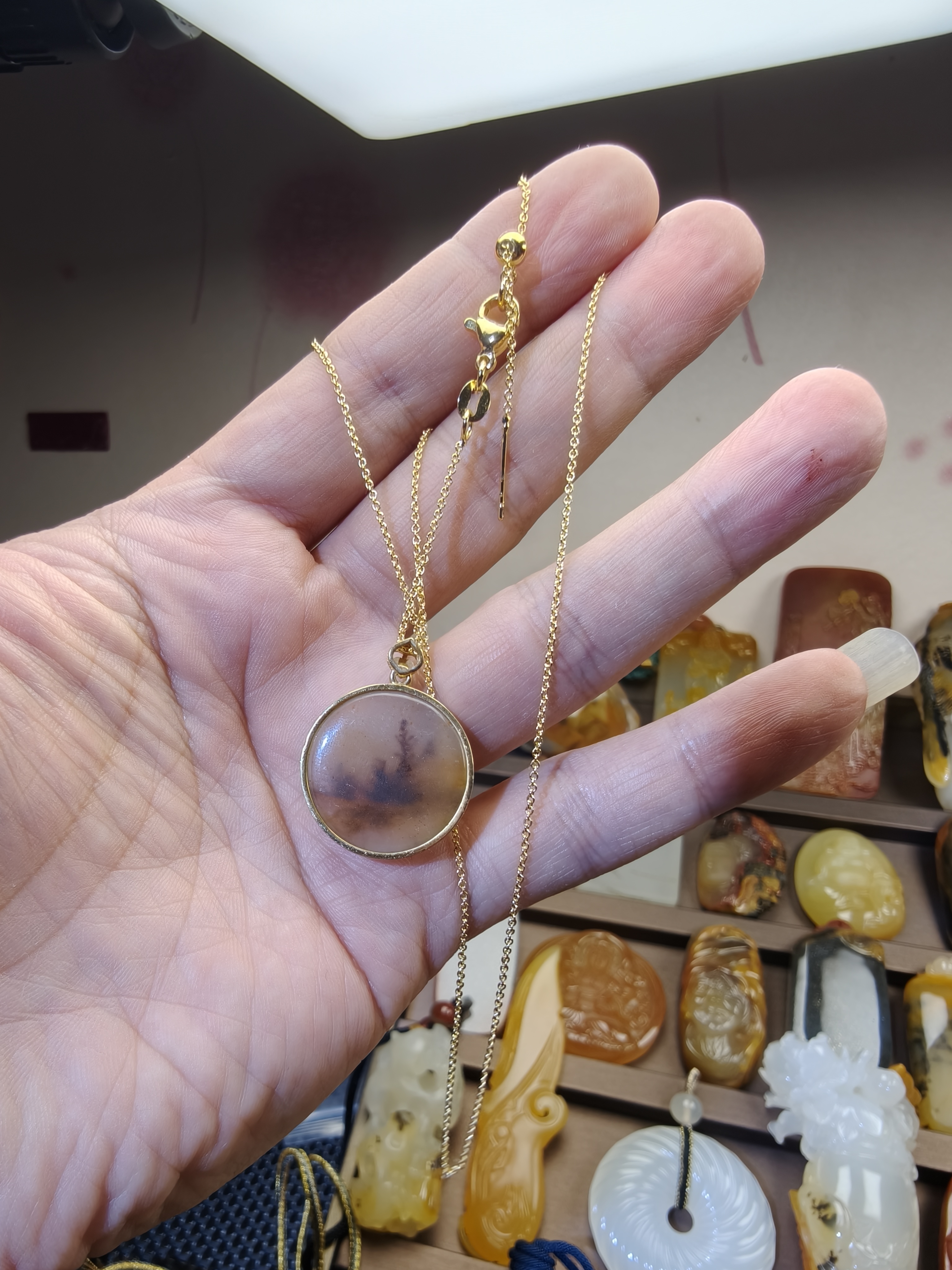 水草花锁骨链精品珠宝送礼佳品