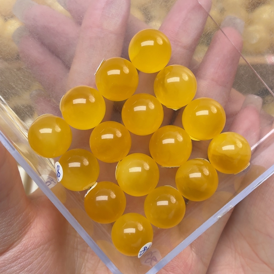 蜜蜡未镶嵌裸石13*蜜蜡手串