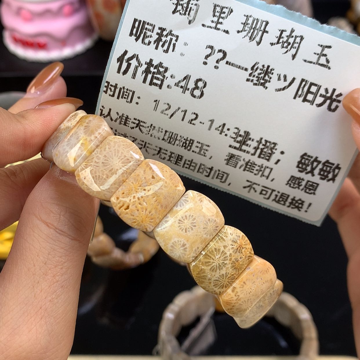 【闪购商品】颈饰未镶嵌硅化珊瑚（珊瑚玉）?****光