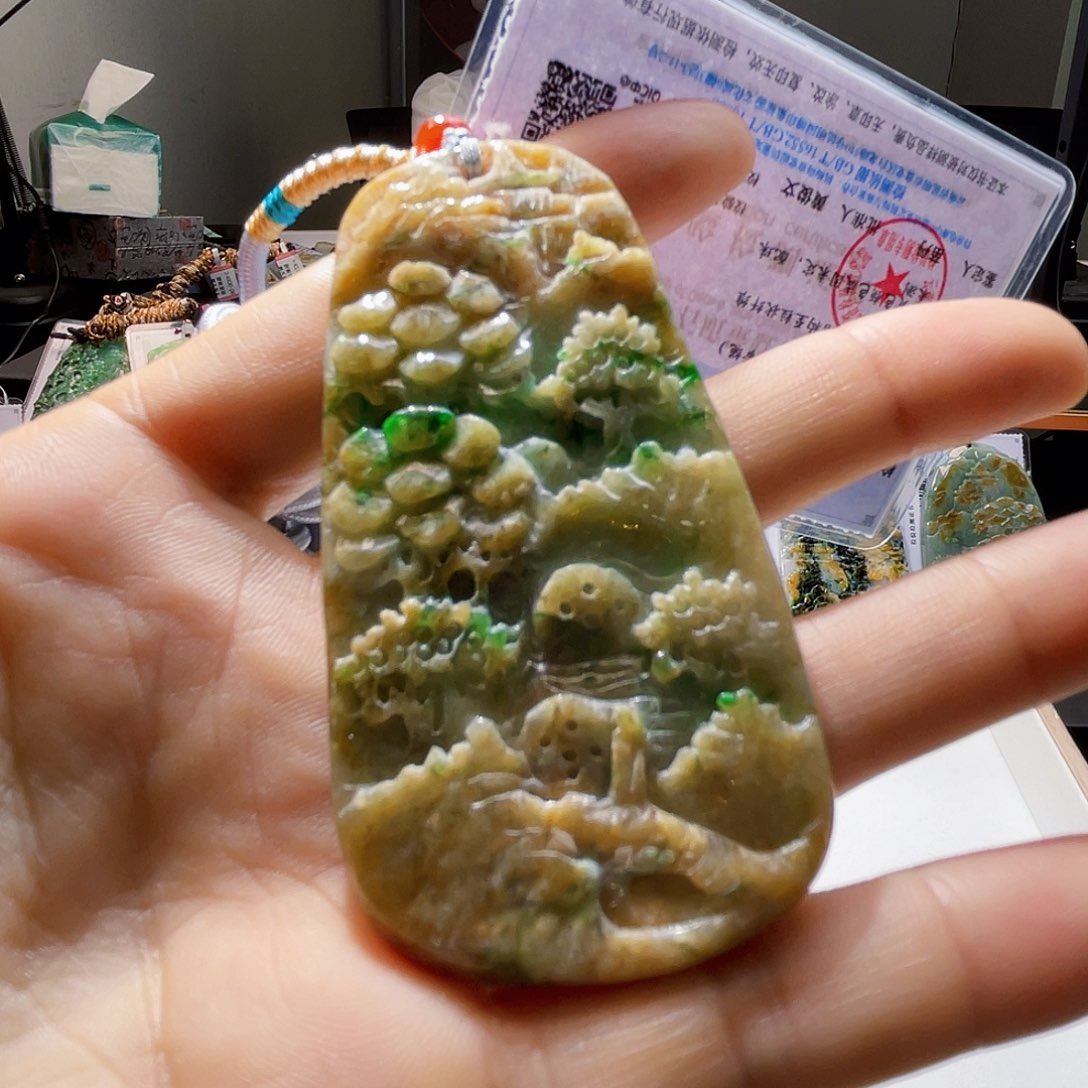 颈饰未镶嵌翡翠一