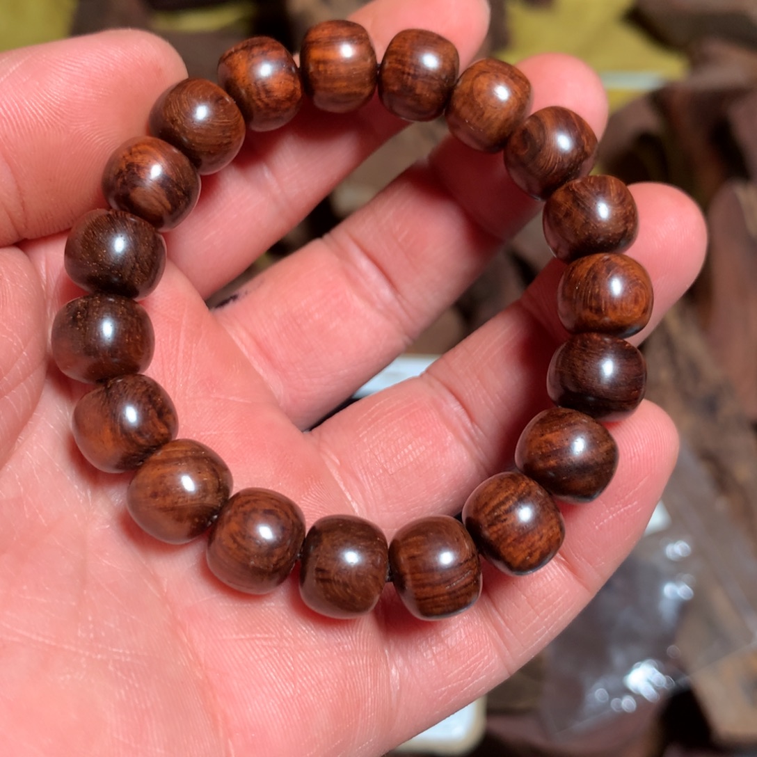 妖***八黄花梨/降香黄檀把件回血串黄花梨老料