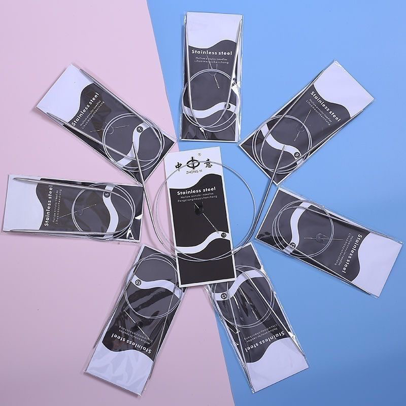 编织工具不锈钢毛衣针环形针围巾马甲外套使用工具手工编织工具针