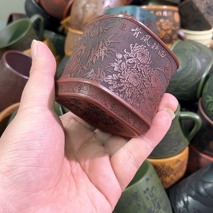 茶杯紫砂全手工紫砂主人杯