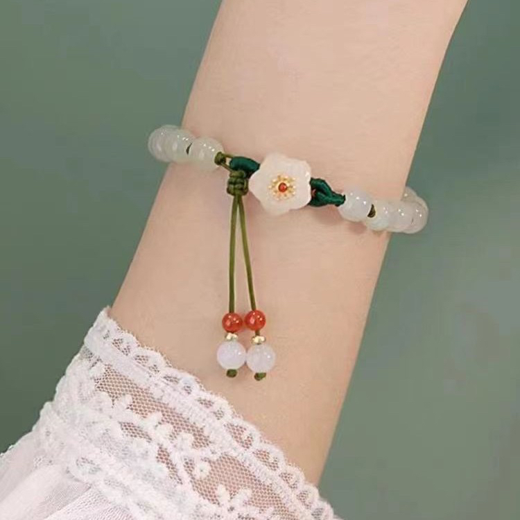 树脂手链 编织绿色清新百搭古风