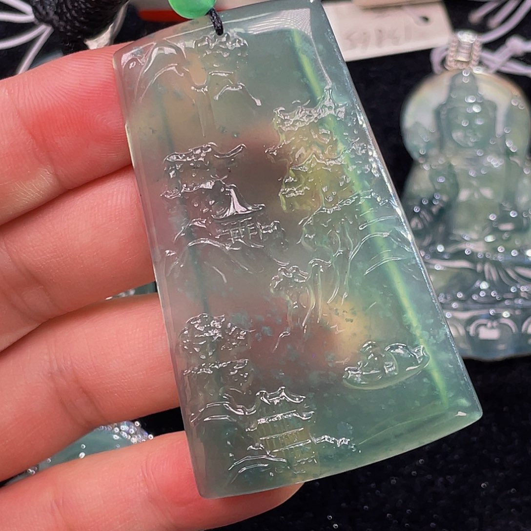 翡翠颈饰未镶嵌5，