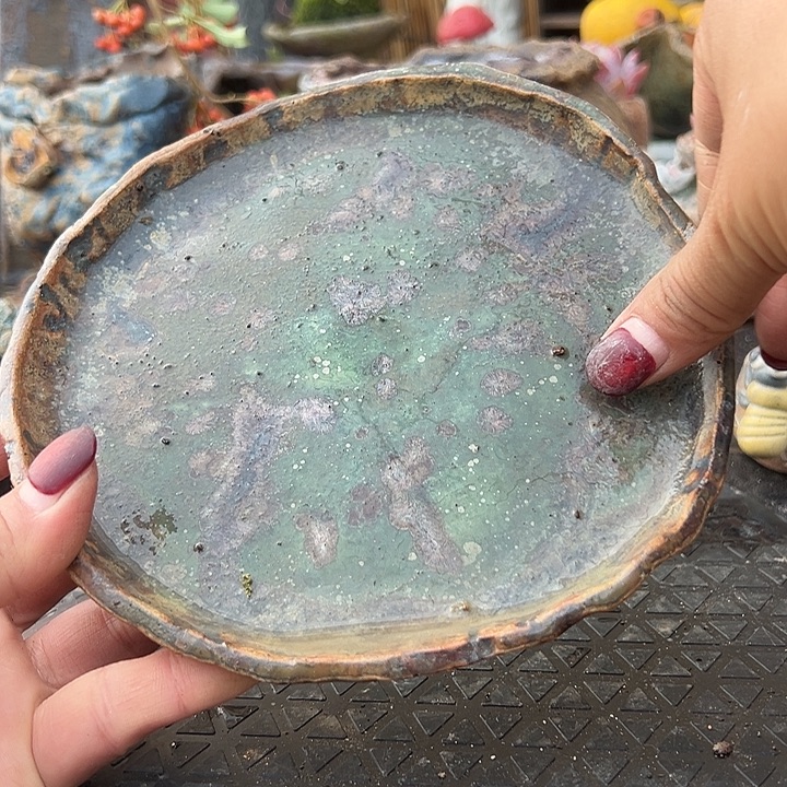 福利手工粗陶高温花盆