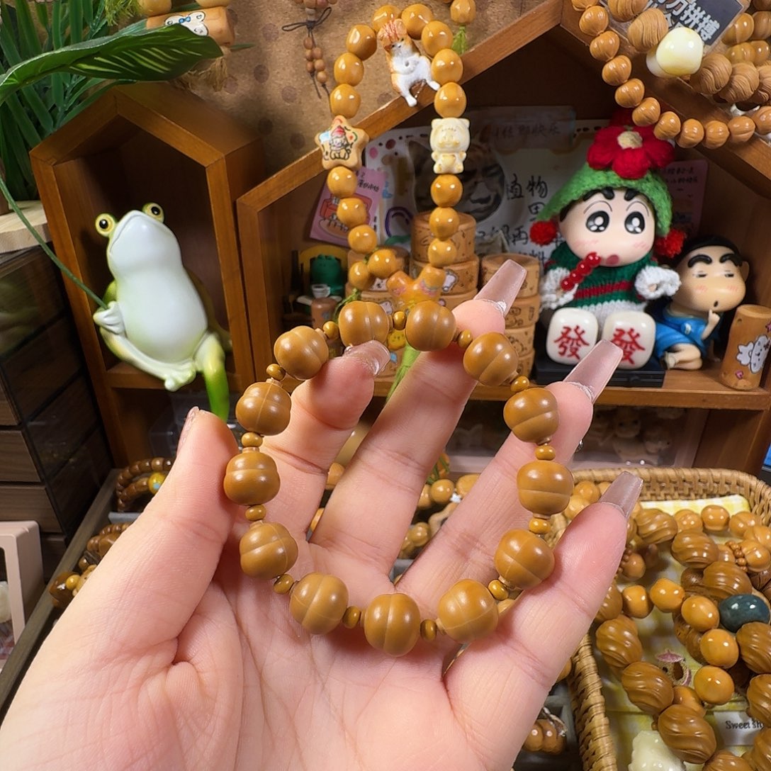 吊坠猴头核桃福禄手串