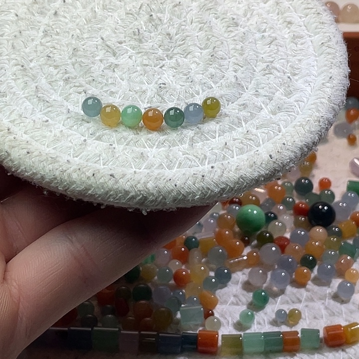 翡翠散珠未镶嵌定制翡翠卡5+