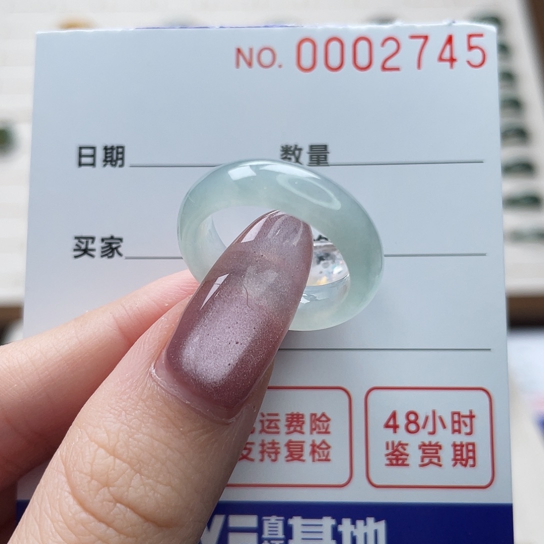 未镶嵌戒指翡翠翡翠戒圈12港