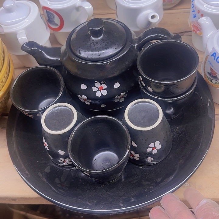 紫砂茶碗盘子碗啥都有