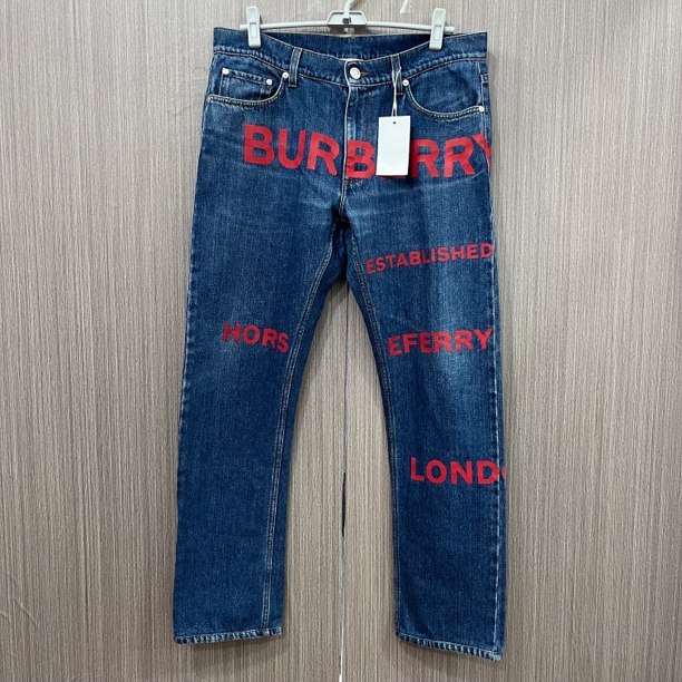 99新 BURBERRY/博柏利 99新Burberry巴宝莉弹幕牛仔裤 尺码：32