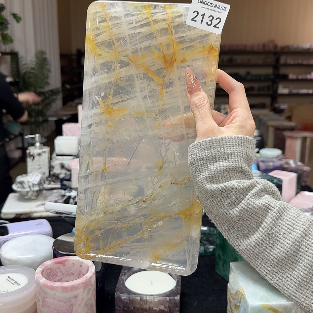 ?****?2132 老矿水晶盘大长方