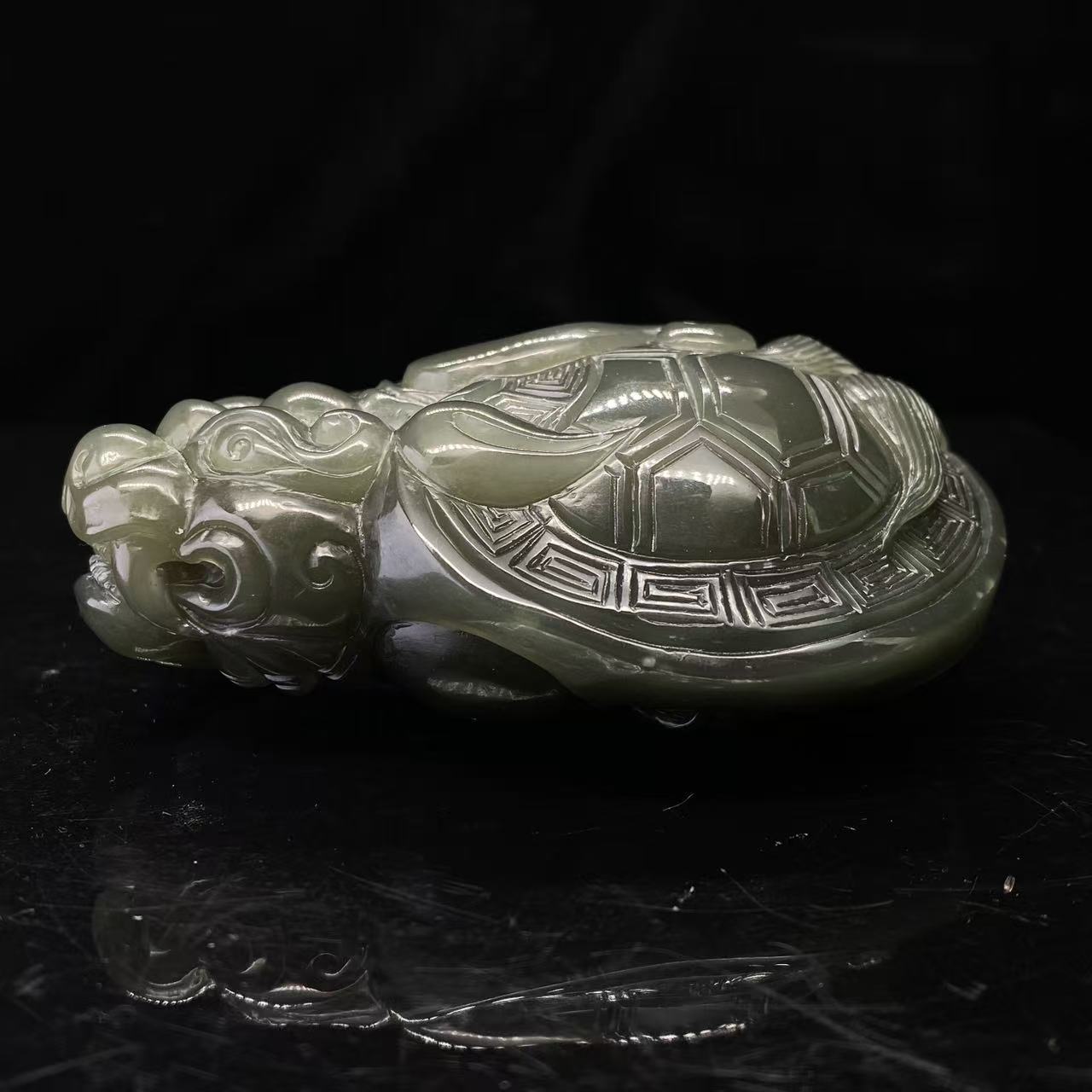 S508 和田玉手把件 YY435011