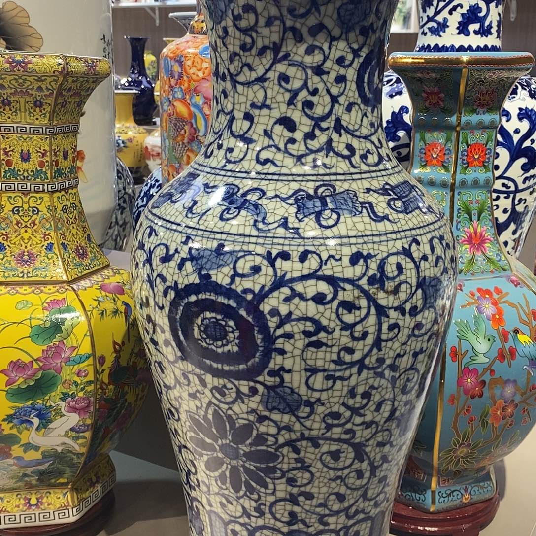 努***人陶摆件景德镇陶瓷58厘米