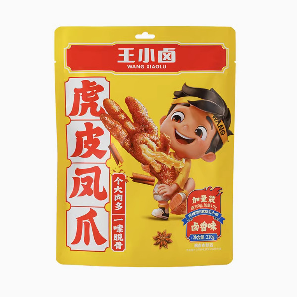 王小卤虎皮凤爪210g休闲爆款小零食小吃鸡爪卤味麻辣解馋