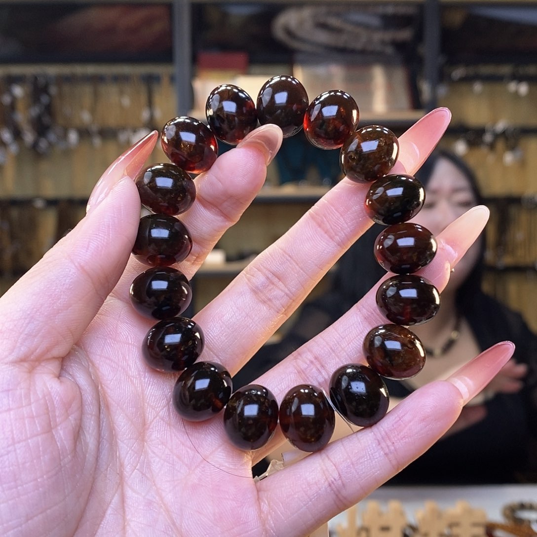 琥珀裸石未镶嵌14m血翳