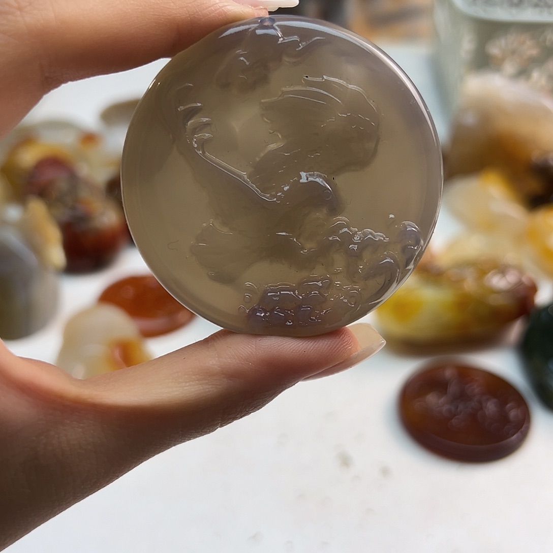 玛瑙/玉髓未镶嵌吊坠(不含链)