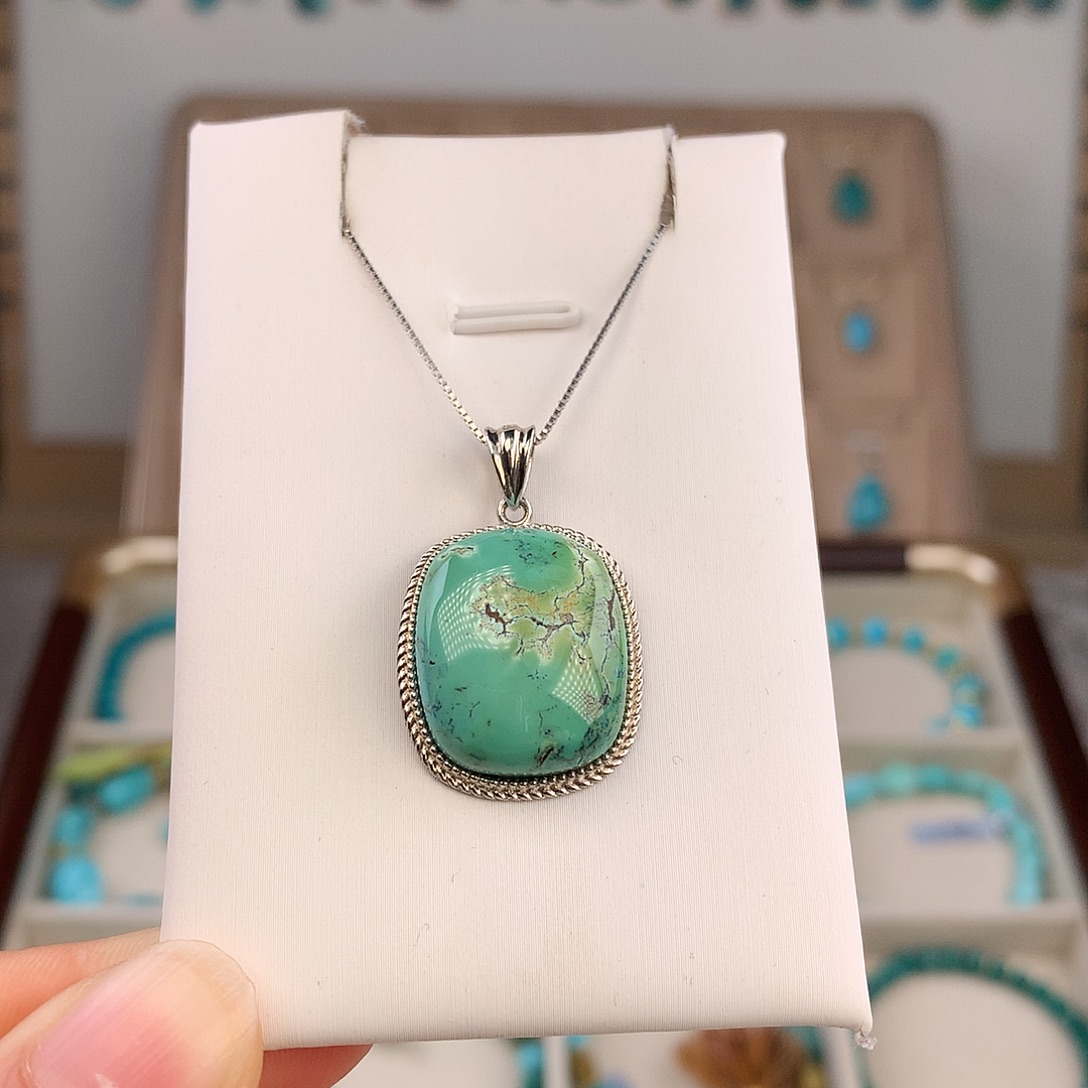 绿松石未镶嵌吊坠(不含链)