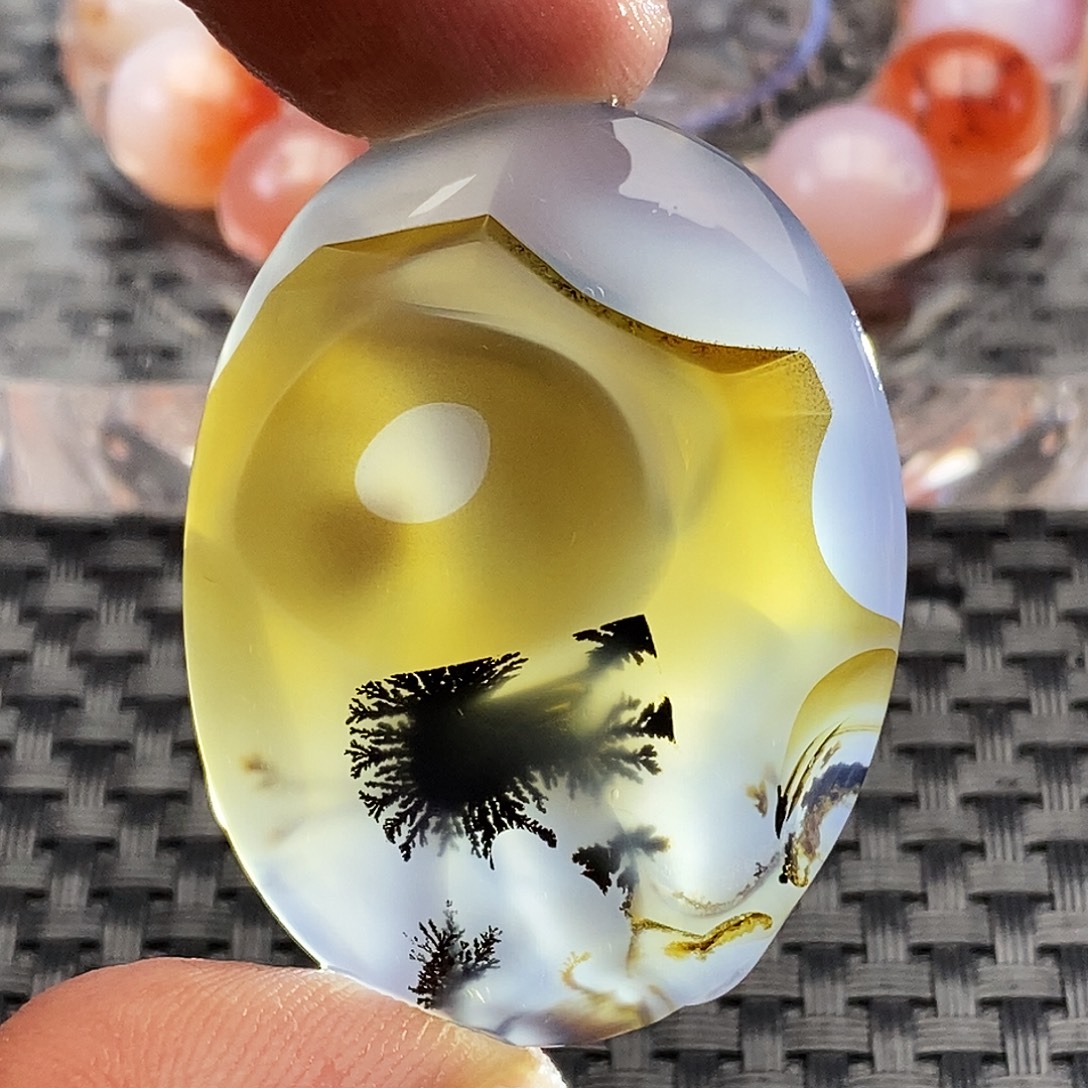 玛瑙/玉髓未镶嵌吊坠(不含链)微瑕819