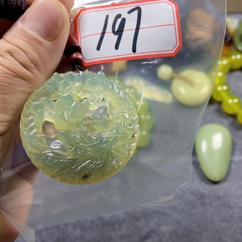 合金蛇纹石玉手链
