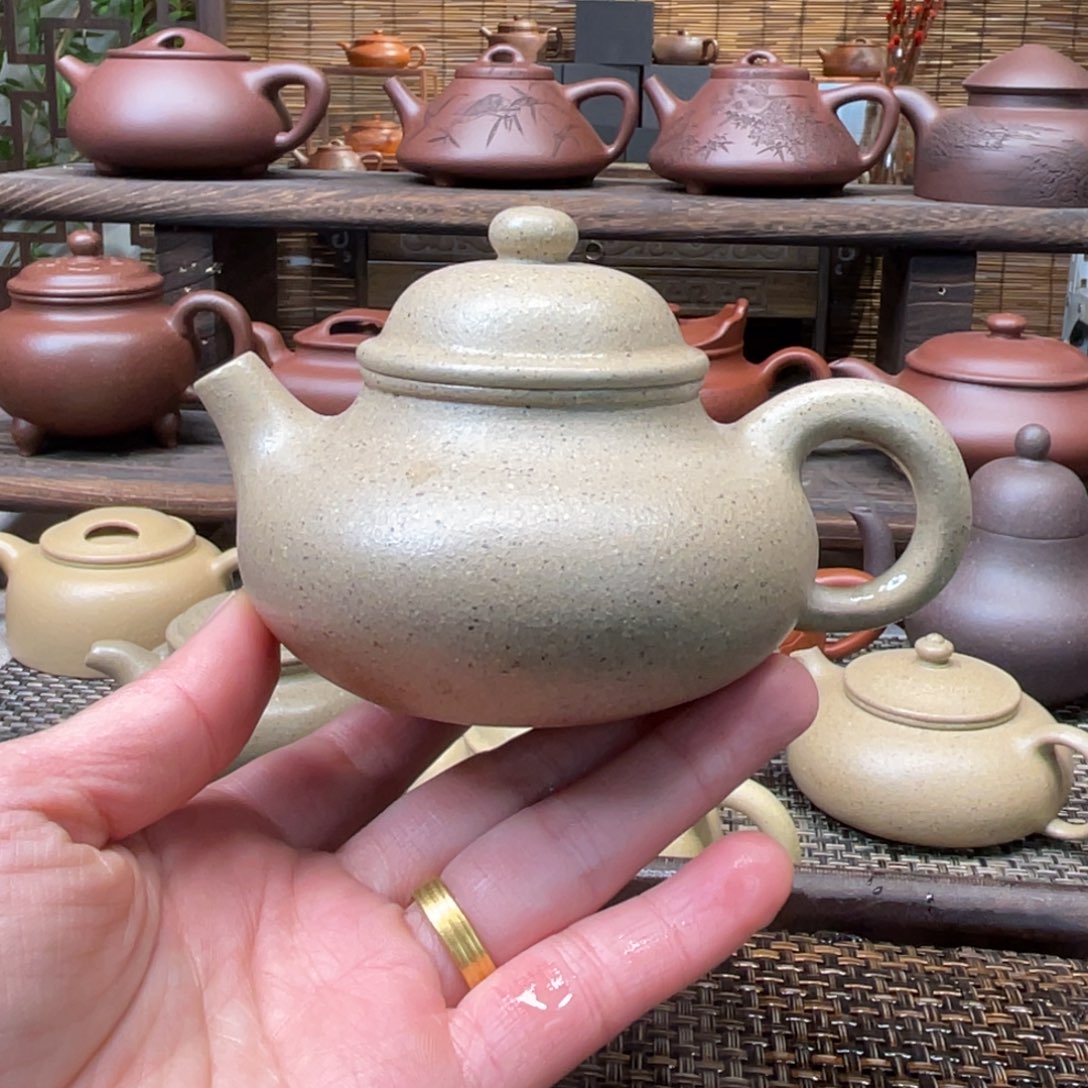 紫砂茶壶宜兴原矿紫砂手工制180