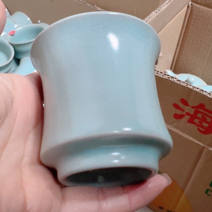 杯汝瓷原产地生产瑕品