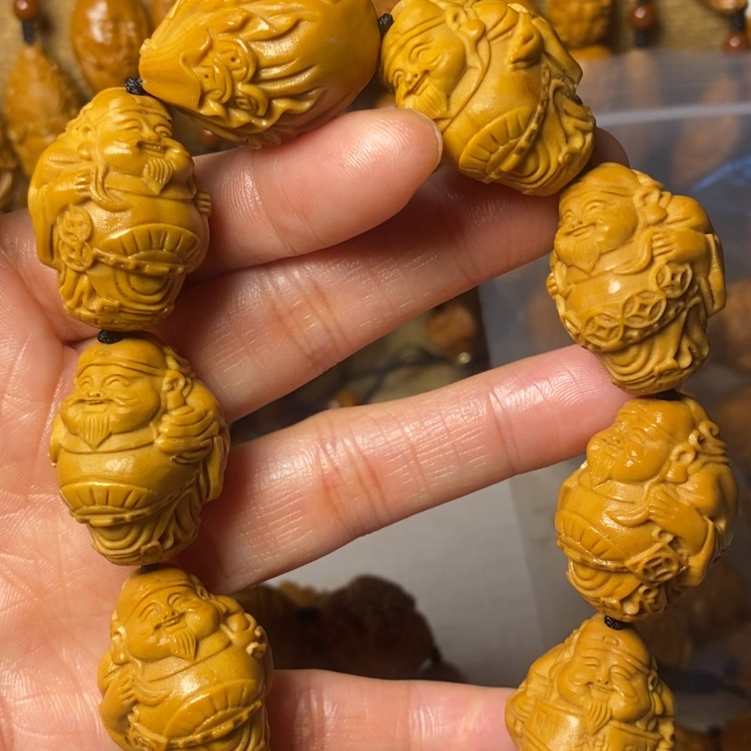 橄榄核手串/手链站立财神