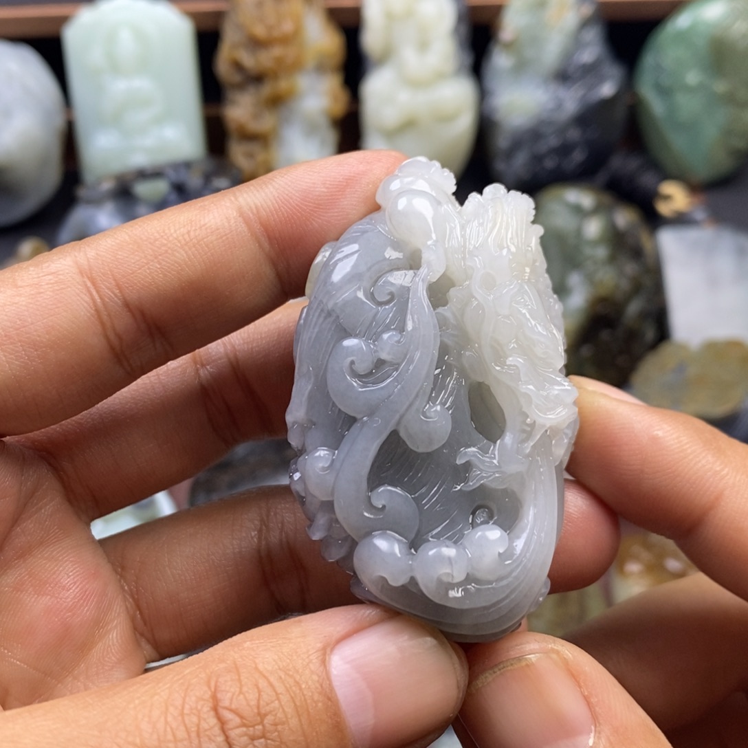 和田玉未镶嵌挂件