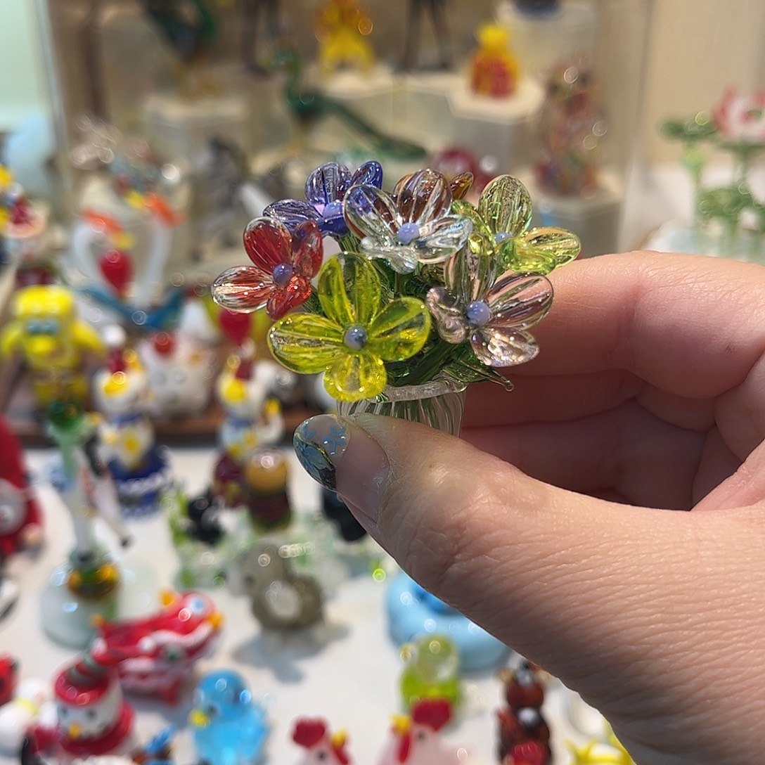 俚***手工艺品琉璃琉璃花