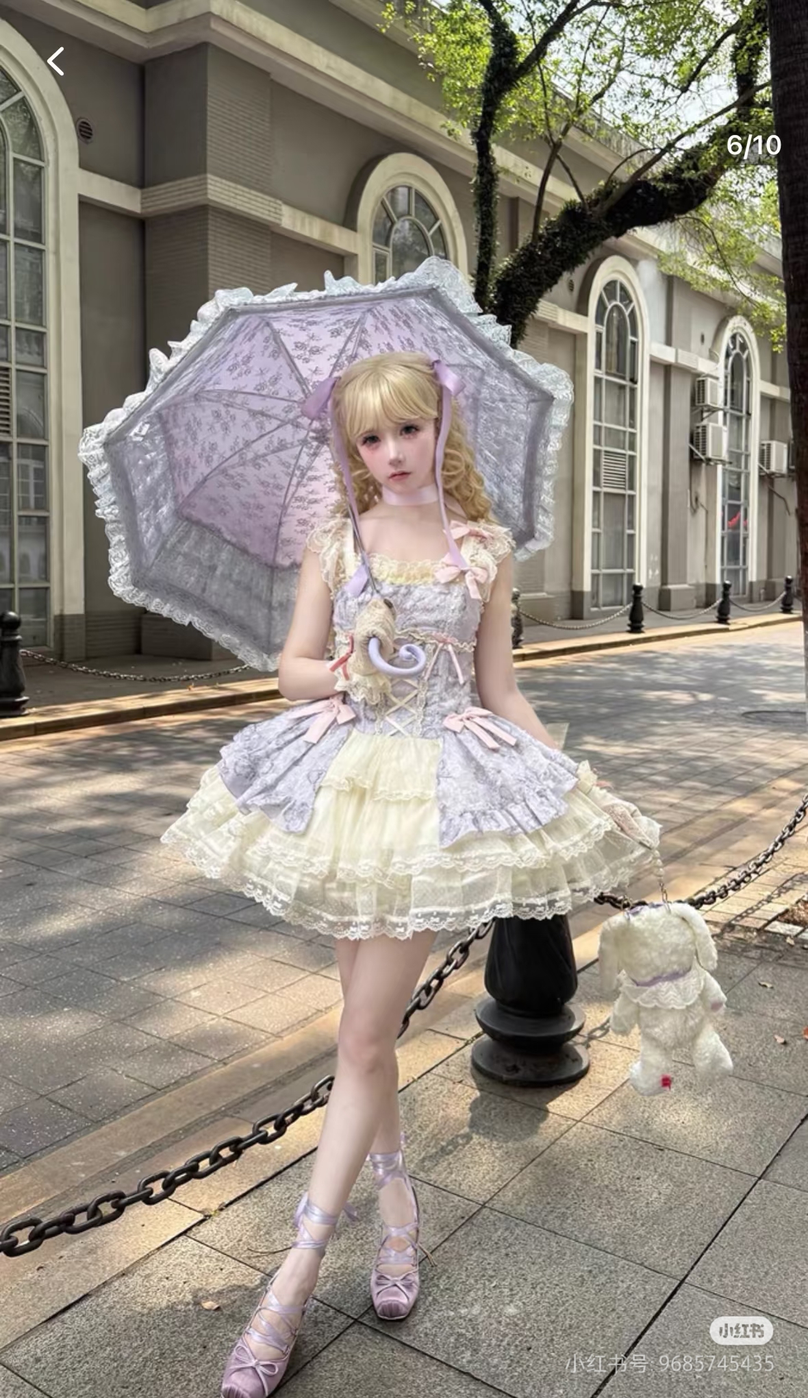 芭蕾风原创设计小花嫁绝美仲夏夜Lolita裙jsk甜美短裙