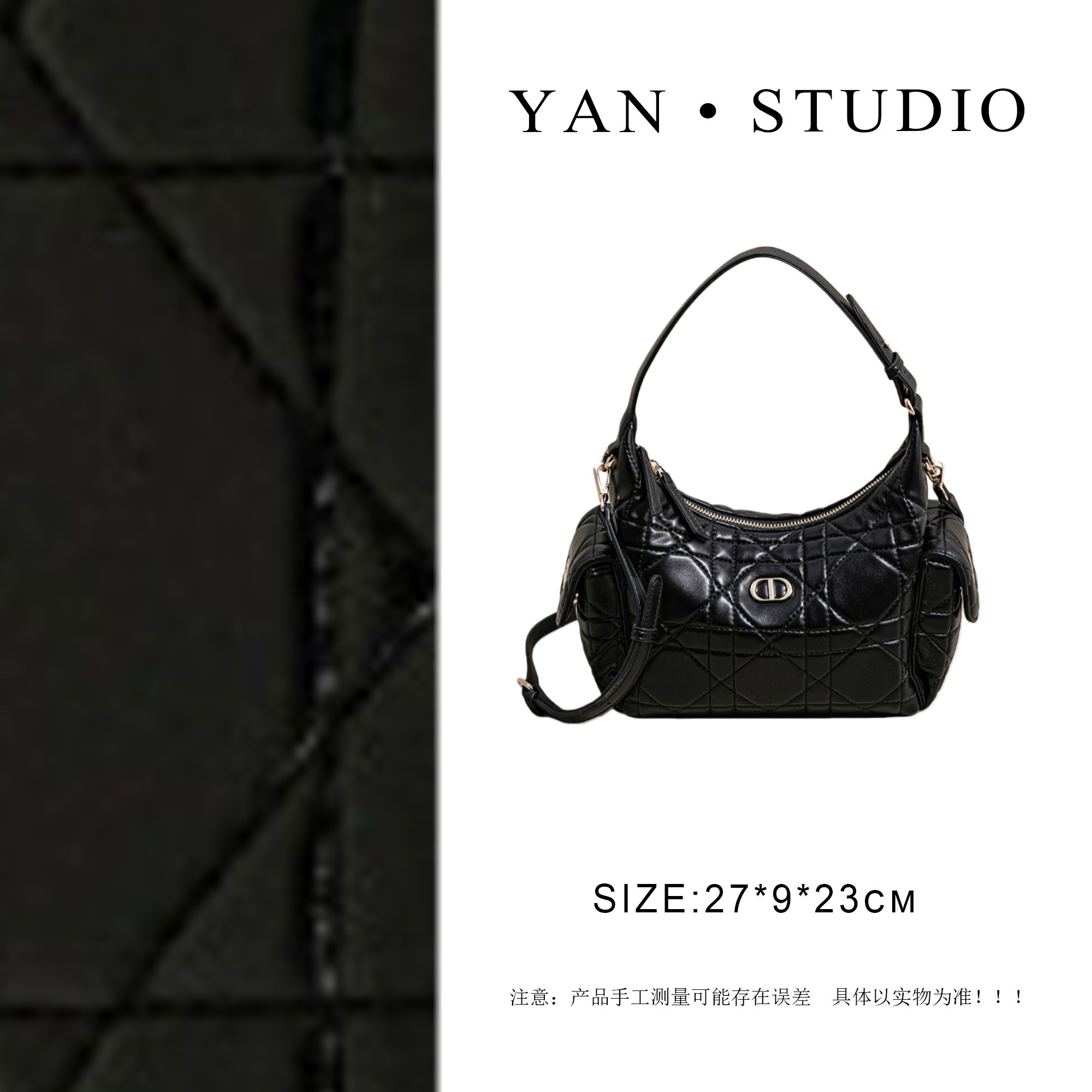 【艳姐甄选】SK-83270-黑色-轻奢时尚百搭新款女包