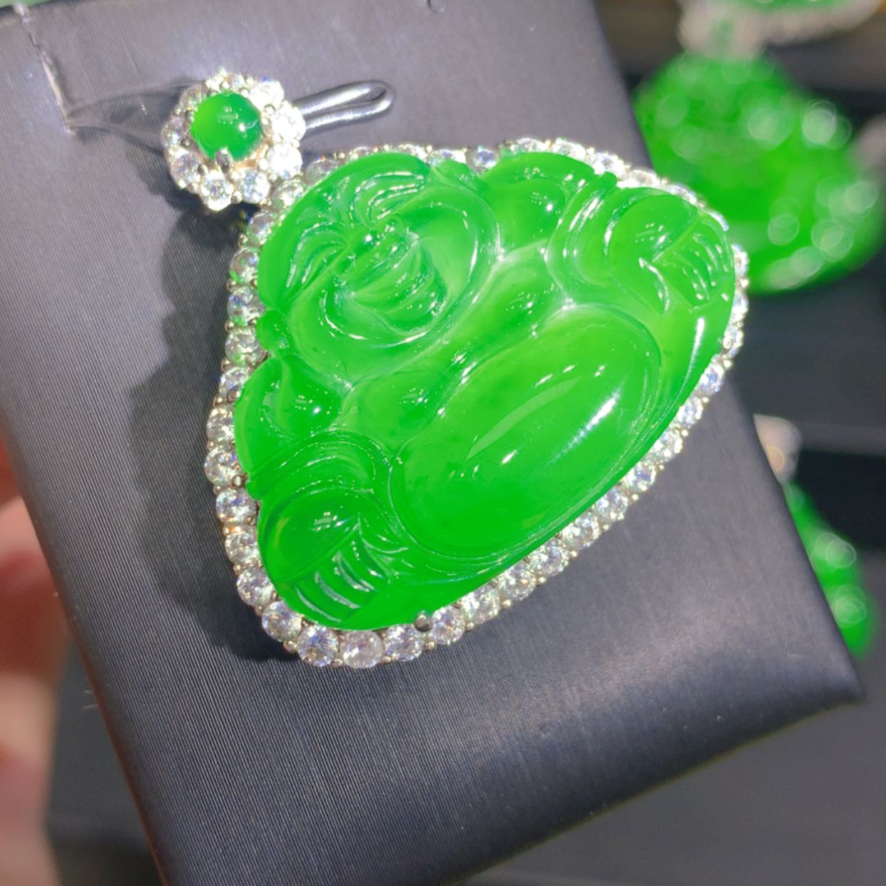 【闪购商品】翡翠颈饰银S925镶嵌345656555