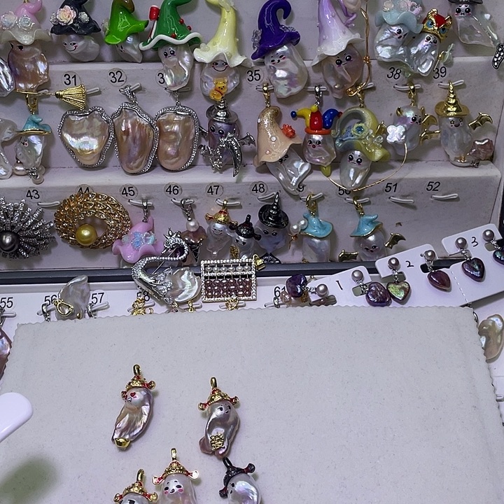 捉***啦合金淡水珍珠颈饰58