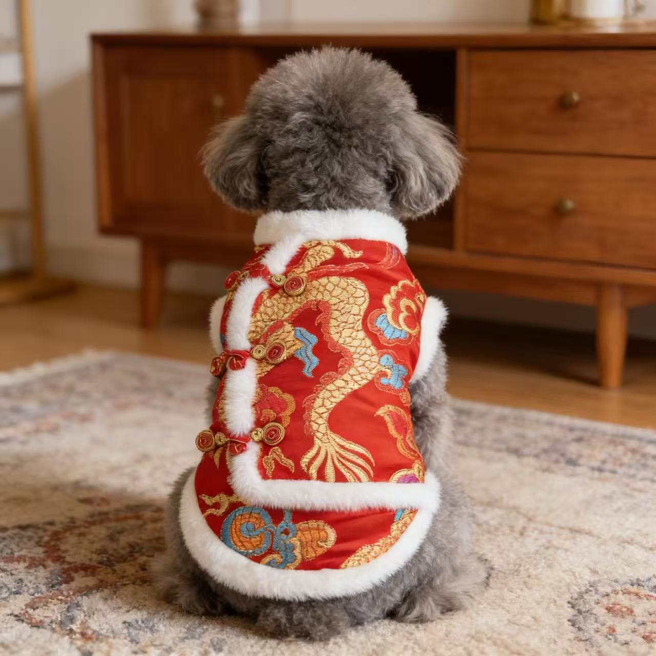 新年狗狗冬天唐装加厚四脚衣服宠物泰迪冬季小型犬过年喜庆秋冬装