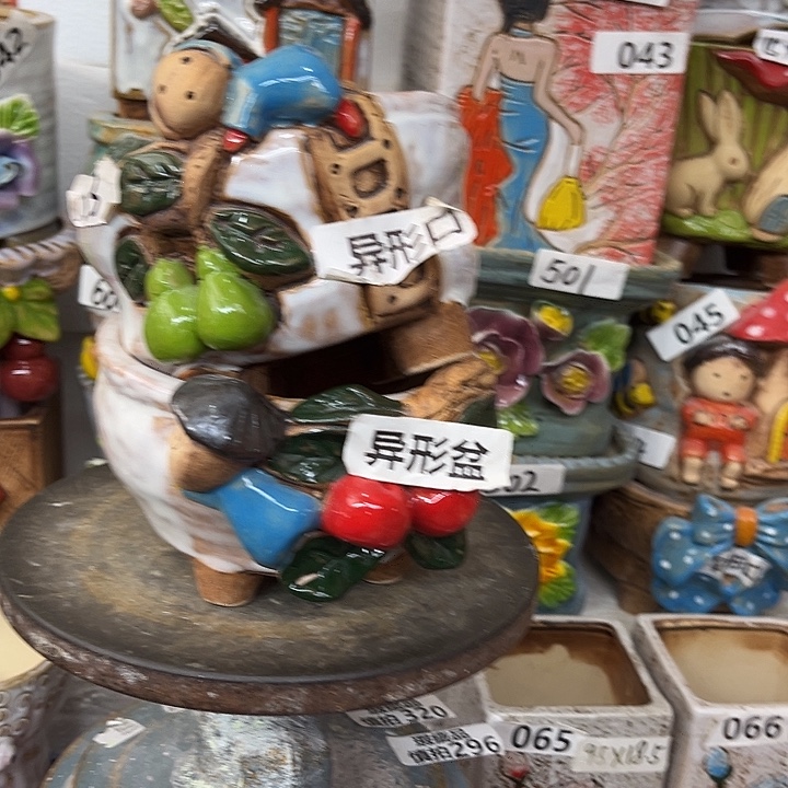 粗陶材质多肉花盆